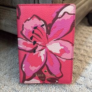 Kate Spade Pink Floral Passport Holder